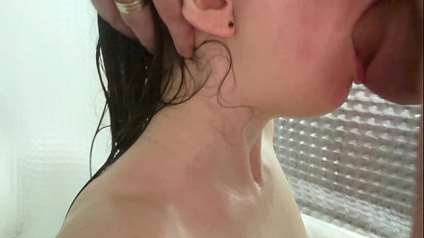 In the shower/bathroom. A neighbor crept up on me in the shower and fucked my wet pussy. Cum on tits