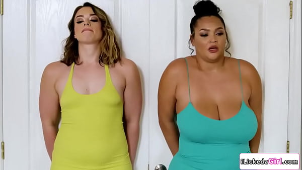 White babe facesitting and pussy licking busty ebony lesbian